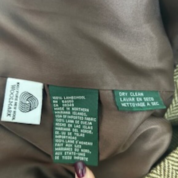 Lauren Ralph Lauren Wool Tweed Jacket 16 Brown Herringbone Full Zip Old Money - Picture 12 of 12